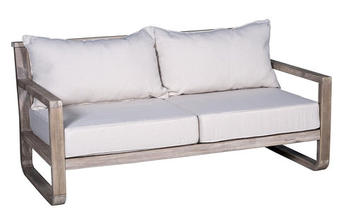 Image of FurnitureMattressDirect- Solid Wood Sofa Set with Centre Table (Natural & Beige)01