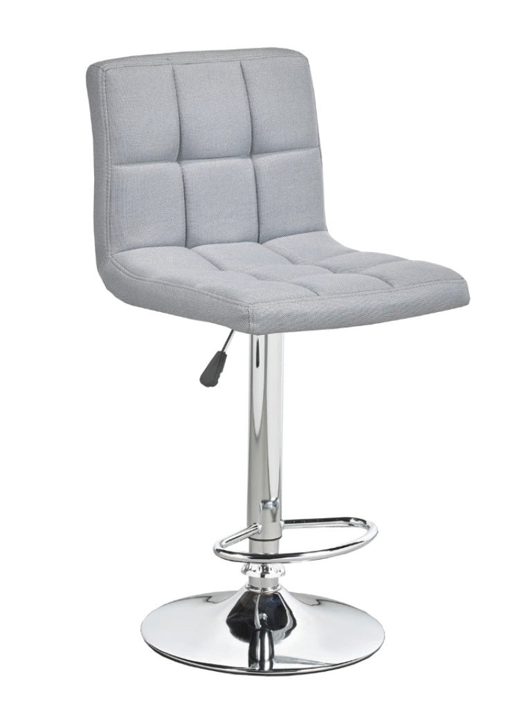 FURNITUREMATTRESSDIRECT-BAR STOOL ADJUSTABLE WITH SWIVEL IN GREY D-BS116