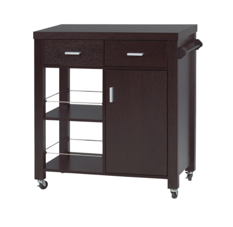 Image of KITCHEN CART - DARK CHERRY
