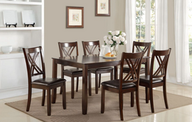 Solid Wood 7 Pieces Dinette Set