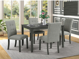 5 Pieces Dinette Set- Grey