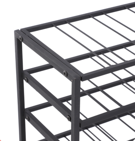 Image of 9-Tier Metal Holder Stand Display Rack Black