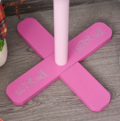 Image of Kid’s Wooden Coat Rack Free Standing Tree Hanger w/ 8 Hooks Gift for Girl
