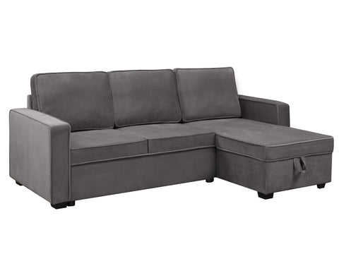 Image of Reversible Sofa Bed in Grey