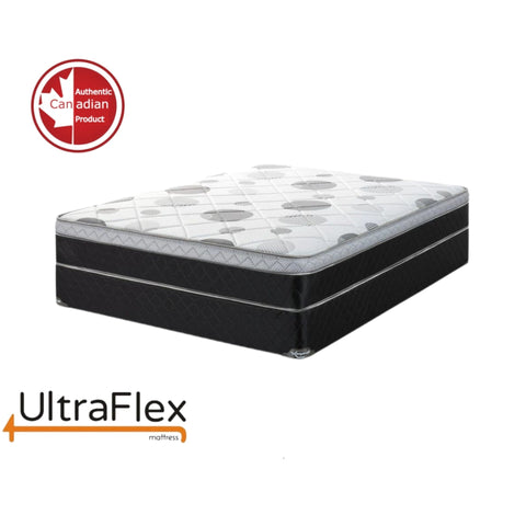 Image of Ultraflex BLISS- 10" Orthopedic Euro-top Premium Foam Encased, Supportive, Eco-friendly Hybrid Mattress (Made in Canada) With Deluxe Box Spring Foundation***Shipped to GTA ONLY***