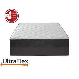 UltraFlex SPLENDOUR- Double-Sided, Reversible (Can Be Flipped), Orthopaedic Innerspring Premium Foam, Eco-friendly Hybrid Mattress With Edge Guards (Made in Canada) - With Deluxe Box Spring Foundation***Shipped to GTA ONLY***