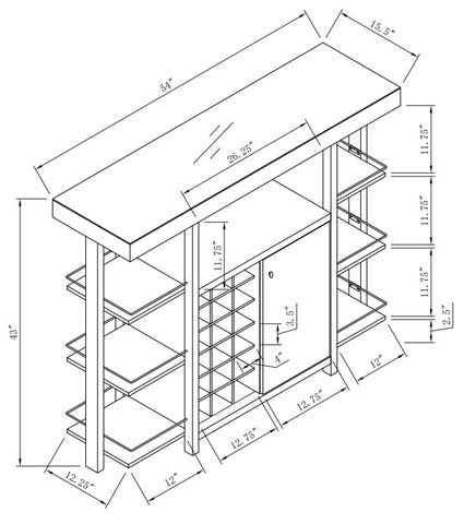 Image of BAR UNIT - GREY