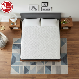 UltraFlex Aster Orthopedic Foam Mattress – Canadian Made, Quilted Top, Cooling Gel, High-Density Soy Foam