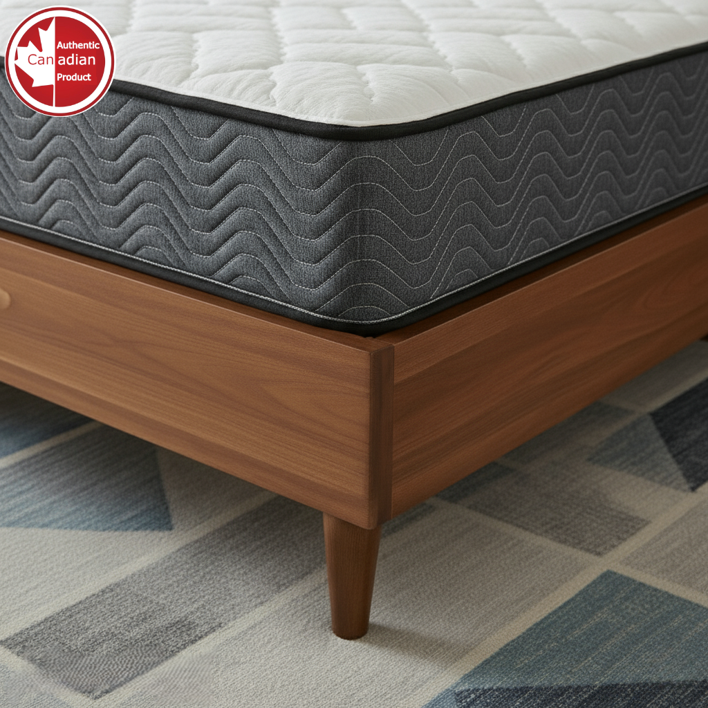 UltraFlex Aster Orthopedic Foam Mattress – Canadian Made, Quilted Top, Cooling Gel, High-Density Soy Foam