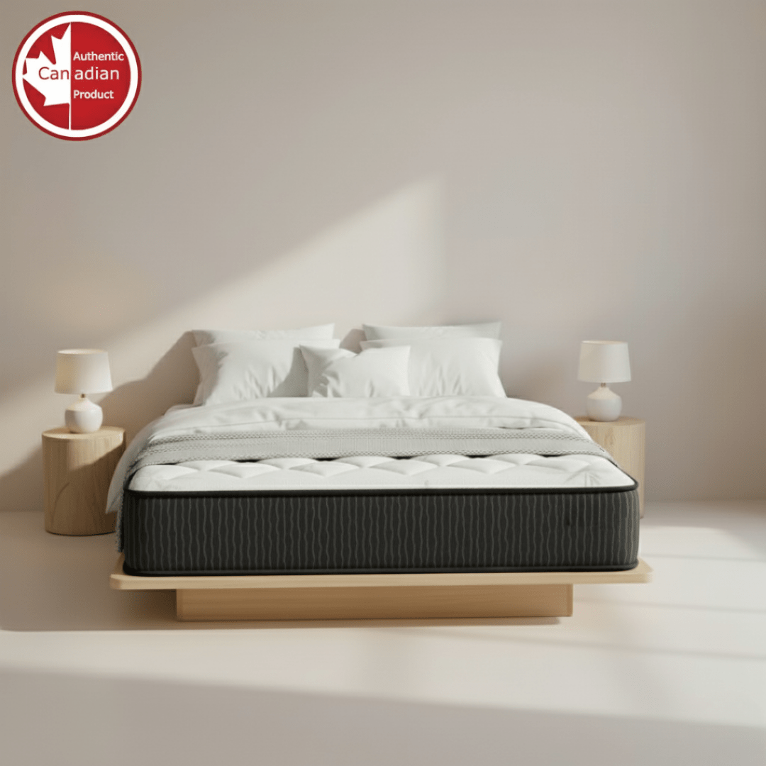 10" Firm Double Orthopedic Pocket Coil Hybrid Mattress | Canadian Made | Cooling Gel Foam, Quilted Top & Breathable Hypoallergenic Cover | Edge-to-Edge Support, Pressure Relief & Motion Isolation | CertiPUR-US® Certified
