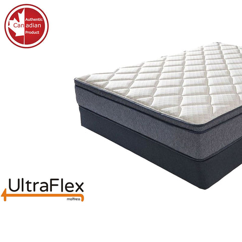 Image of UltraFlex DELIGHT- Advanced Orthopedic Support, High-Density Pressure Relief Foam, Multiple Posture Support, Motion Transfer Pockets, CoolGel (Made in Canada) - With Waterproof Mattress Protector