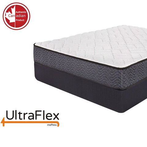 Image of UltraFlex PRESTIGE - Orthopedic Heavy-Duty Hybrid HDCoils, with Posture Support High-Density Foam Casing, Low Motion Transfer (Made in Canada) - With Waterproof Mattress Protector