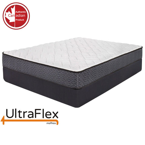 Image of UltraFlex PRESTIGE - Orthopedic Heavy-Duty Hybrid HDCoils, with Posture Support High-Density Foam Casing, Low Motion Transfer (Made in Canada) - With Waterproof Mattress Protector