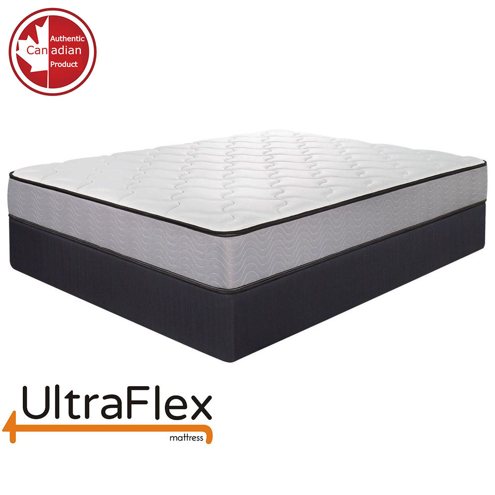 UltraFlex PARADISE - Natural Heavy Duty Foam Blend, Low Motion Transfer, Comfort+ Quilting, Orthopedic Cool Gel, and Spinal Posture Support Eco-Friendly Mattress (Made in Canada)