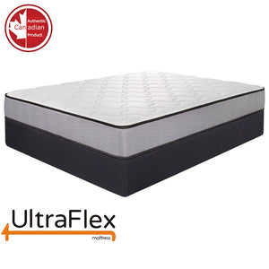 UltraFlex PARADISE - Natural Heavy Duty Foam Blend, Low Motion Transfer, Comfort+ Cool Gel and Spinal Posture Support Eco-Friendly Mattress (Made in Canada)- With Waterproof Mattress Protector