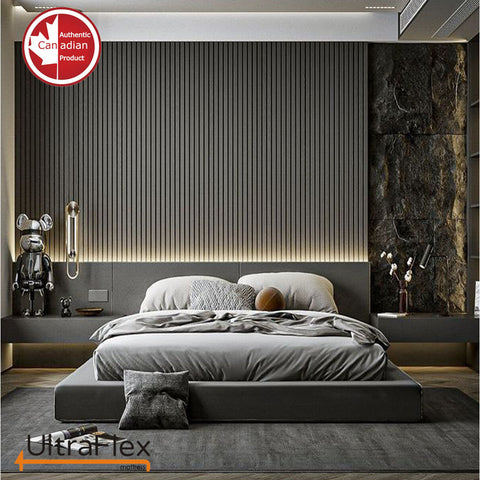 Image of UltraFlex REVIVE- Hybrid 12” Breathable Pillowtop, Spinal Support HDcoils, Luxury Hypoallergic Foam Encasement, Pressure Relieving Mattress (Made in Canada) - With Waterproof Mattress Protector