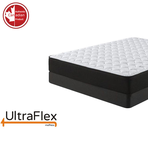 Image of UltraFlex PURITY- Orthopedic Spinal Care, Cool Gel Posture Support Mattress, Pressure Relief Foam Encased Quilting for Low Motion Transfer (Made in Canada)- With Waterproof Mattress Protector