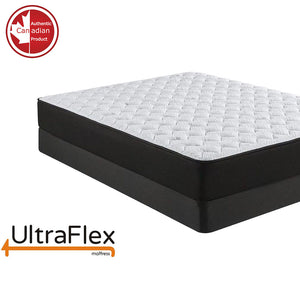 UltraFlex PURITY- Orthopedic Spinal Care, Cool Gel Posture Support Mattress, Pressure Relief Foam Encased Quilting for Low Motion Transfer (Made in Canada)- With Waterproof Mattress Protector