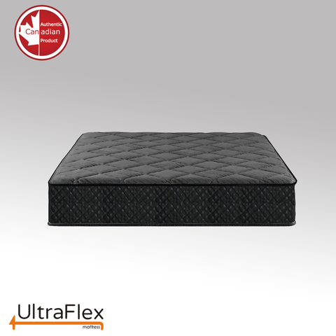 Image of UltraFlex DiamondDream, 10" Firm Hybrid Mattress, CertiPUR-US® Certified Foam Encasement, Pressure Relieving and Cooler Sleep (Made In Canada)
