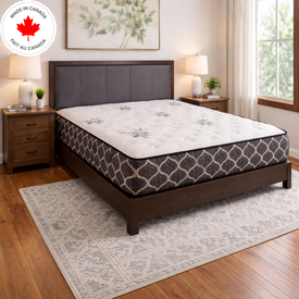 9/10/11 Inch Hybrid Mattress – Gel Memory Foam & Pocket Coil, Medium Firm, Pressure Relief, Motion Isolation, Bed in a Box, Made in Canada – Twin, Full, Queen, King, Aloe Vera Cooling Gel Foam, CertiPUR-US® Certified