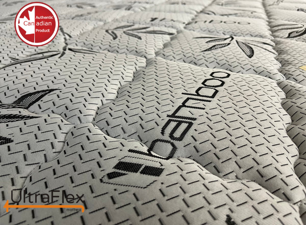 UltraFlex DreamEasy - Canadian-Made Medium Firm Gel Infused Comfort with Quilted Top, Pressure Relief, Cooling Technology, Bamboo Cover, CertiPUR-US® Certified Foam 