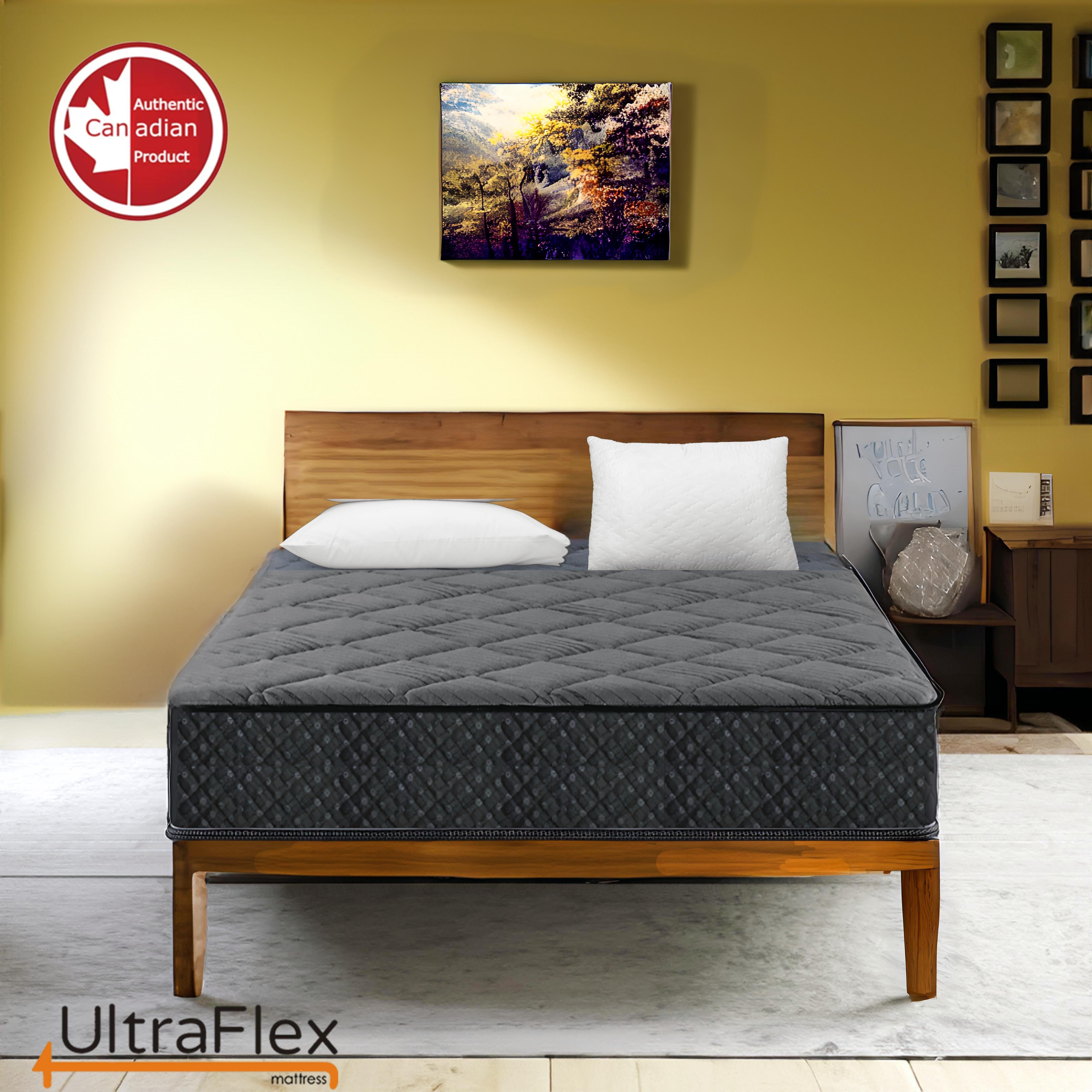 UltraFlex SleepScape Luxe Hybrid: Orthopedic Support, Eco-Friendly High-Performance Mattress with Posture Support and Hypoallergenic Design CertiPUR-US® Certified Foam (Made in Canada)
