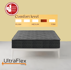 UltraFlex SleepScape Luxe Hybrid: Orthopedic Support, Eco-Friendly High-Performance Mattress with Posture Support and Hypoallergenic Design CertiPUR-US® Certified Foam (Made in Canada)