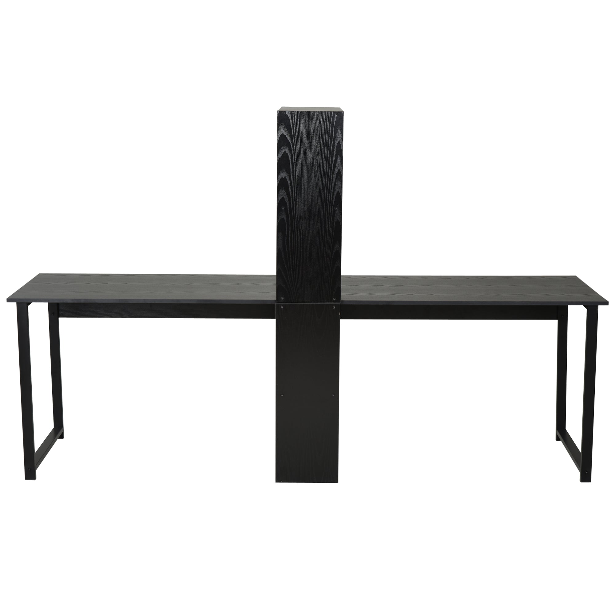 Computer Table Writing Table Home Office Workstation w/ Bookshelf Black