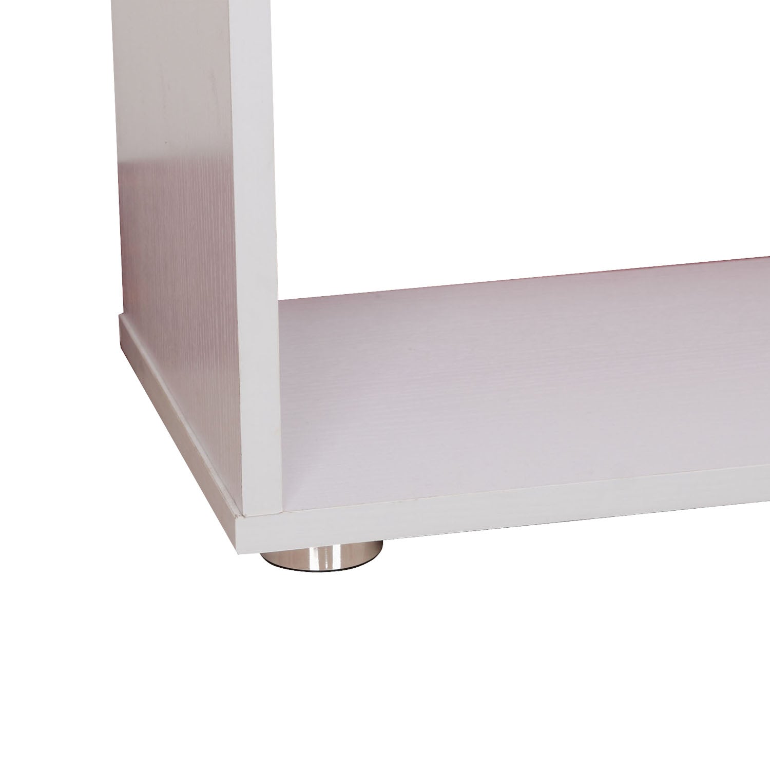 6-Tires Wooden Bookcase S Shape Storage Display Unit Home Divider Office Furniture White