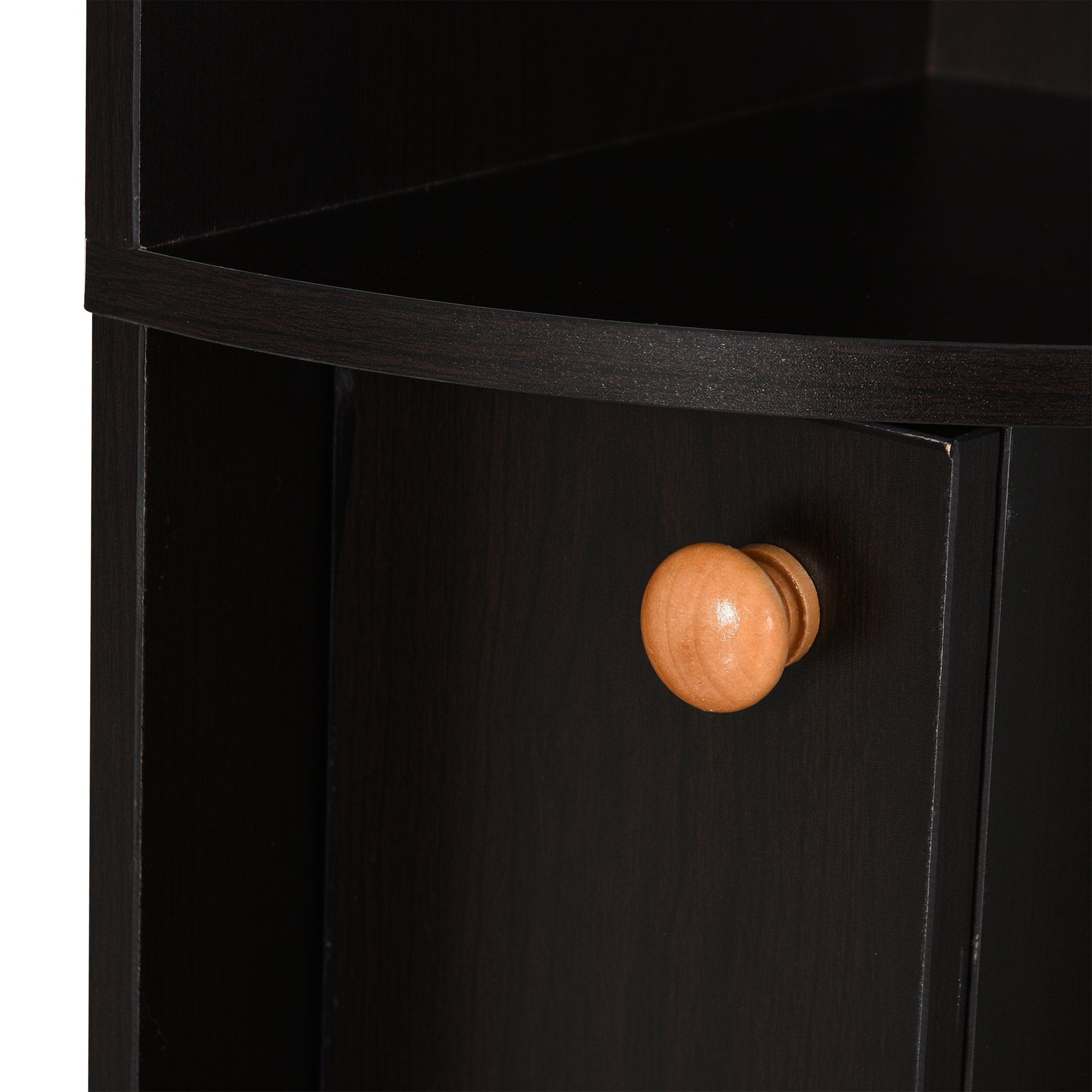 5-Tier Freestanding Bookcase Open Shelves for CDs Records Books Home Office