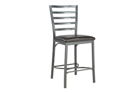 Pub Set With Chairs - 3 Pc - Black | Grey