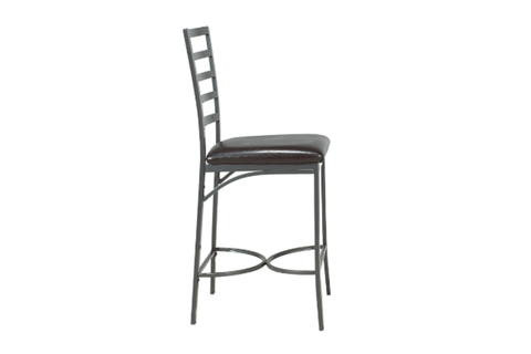 Image of FURNITUREMATTRESSDIRECT-Pub Set with Chairs - 3 pc - Black | Grey E-PS103