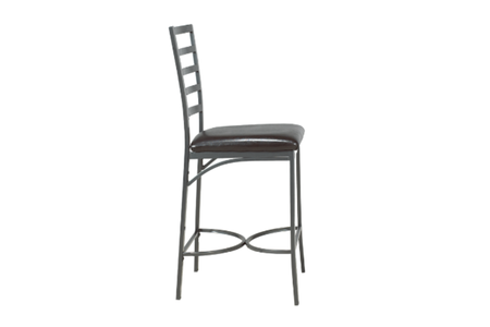 FURNITUREMATTRESSDIRECT-Pub Set with Chairs - 3 pc - Black | Grey E-PS103