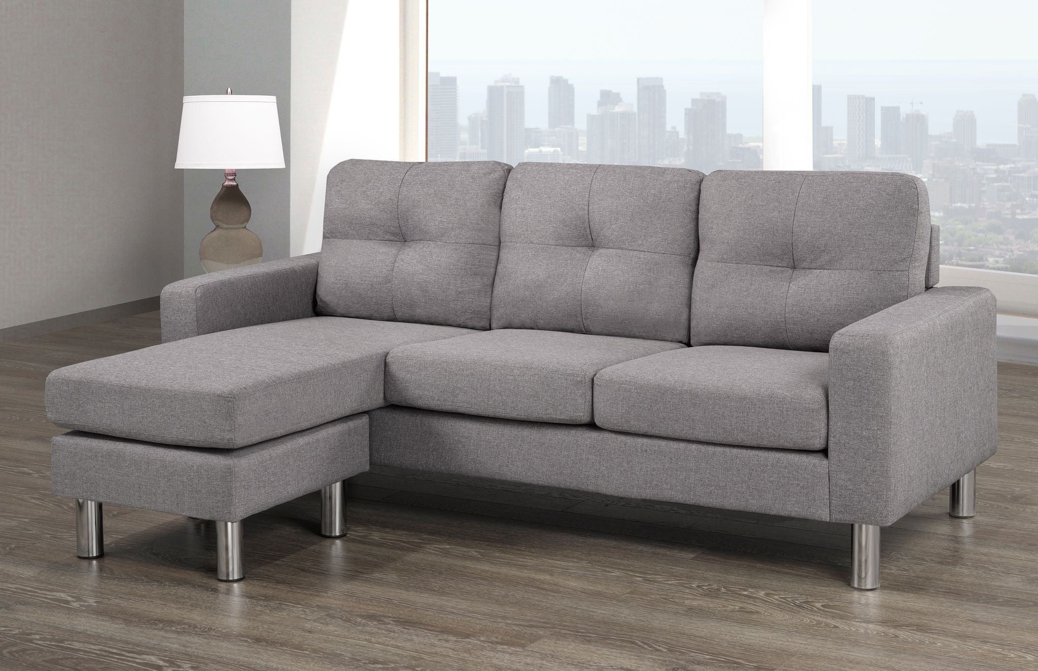 SECTIONAL - LIGHT GREY