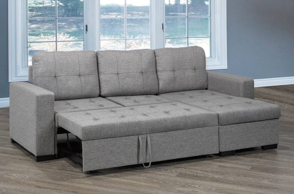Pull-Out Sofa Sectional in Grey ***Shipped to the GTA Area Only***