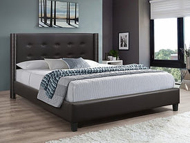 Brown PU Bed