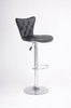 FURNITUREMATTRESSDIRECT-BLACK TUFTED BAR STOOL WITH LEATHER D-BS105