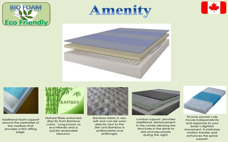 FurnitureMattressDirec- Pocket Coil Euro Top Mattress Amenity (Foam Encased) 