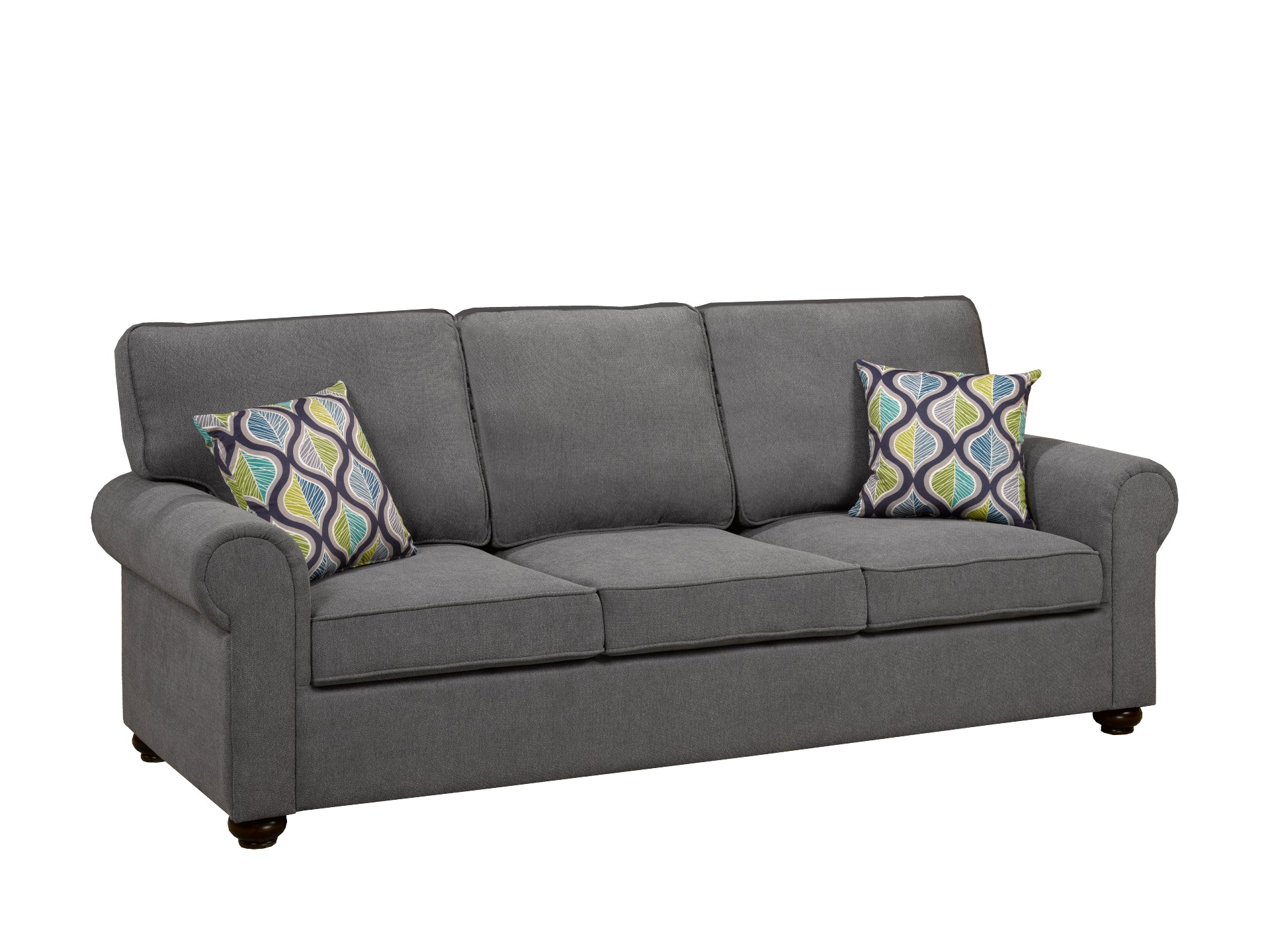 ALIA SOFA WITH 2 PILLOWS - GREY