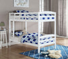Twin Over Twin Bunk Bed In White