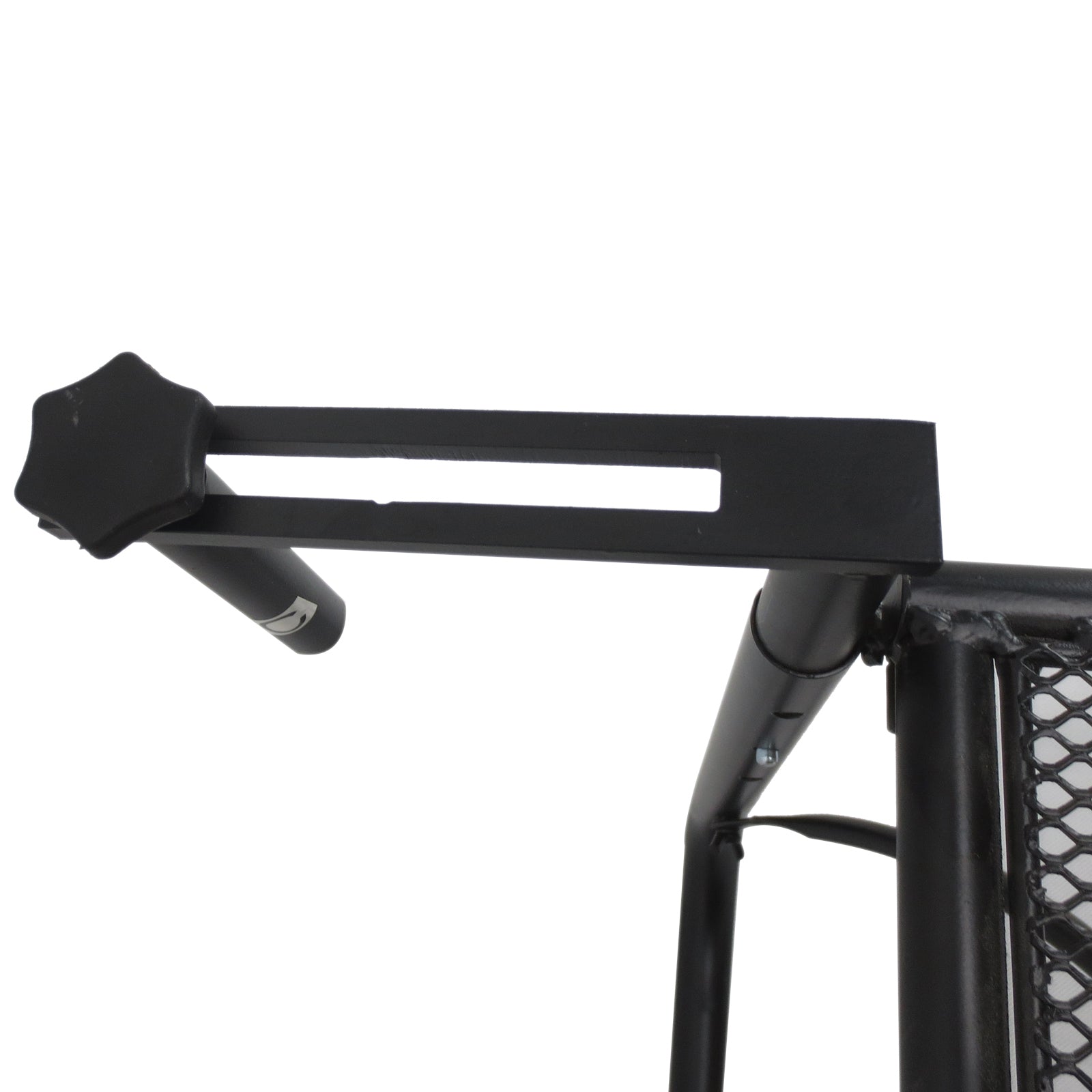 Adjustable Balcony Hanging Rail Table Metal Mounting Mini Wall Desk Outdoor Flower Stand Serving Table Drink Holder Rectangle Black