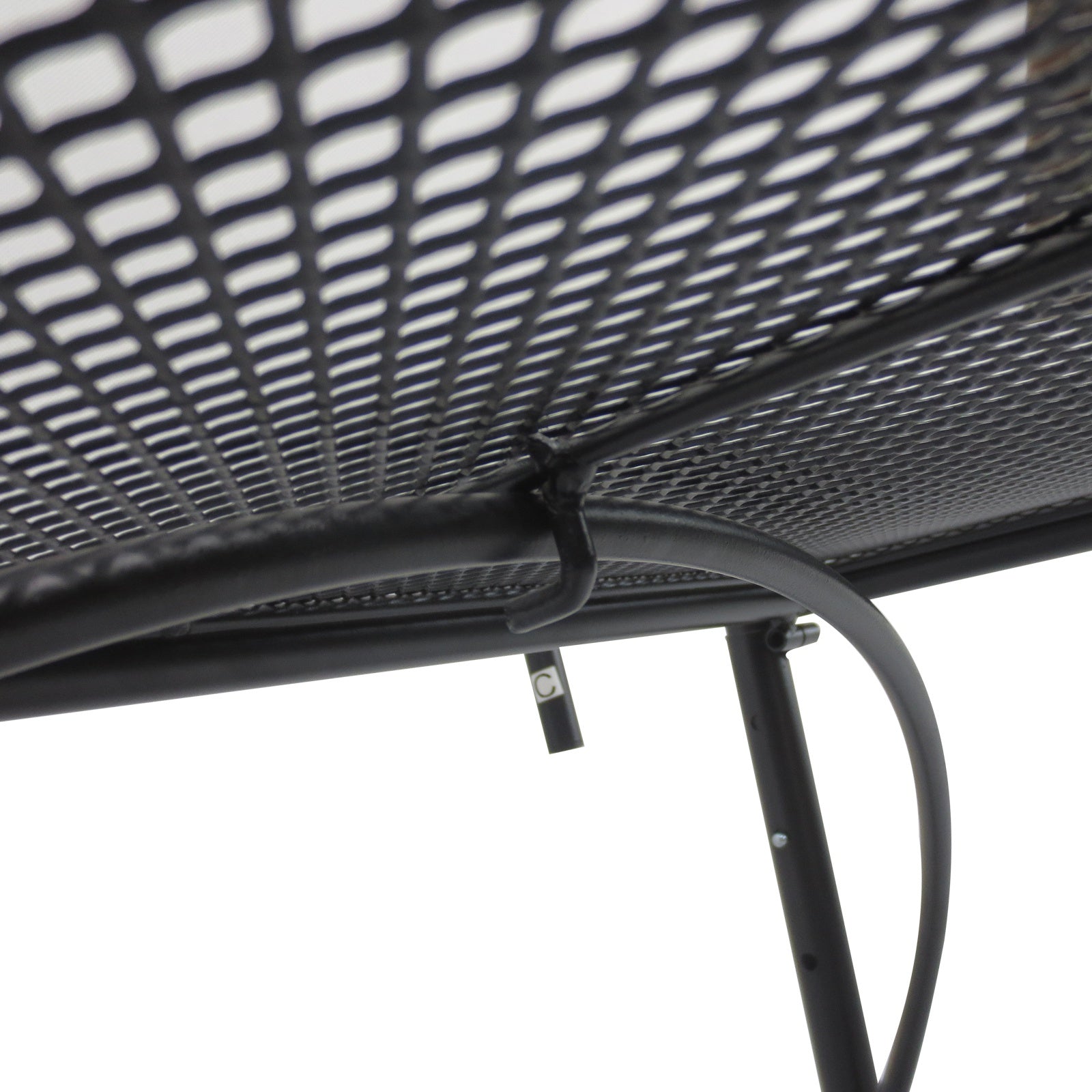 Adjustable Balcony Hanging Rail Table Metal Mounting Mini Wall Desk Outdoor Flower Stand Serving Table Drink Holder Rectangle Black