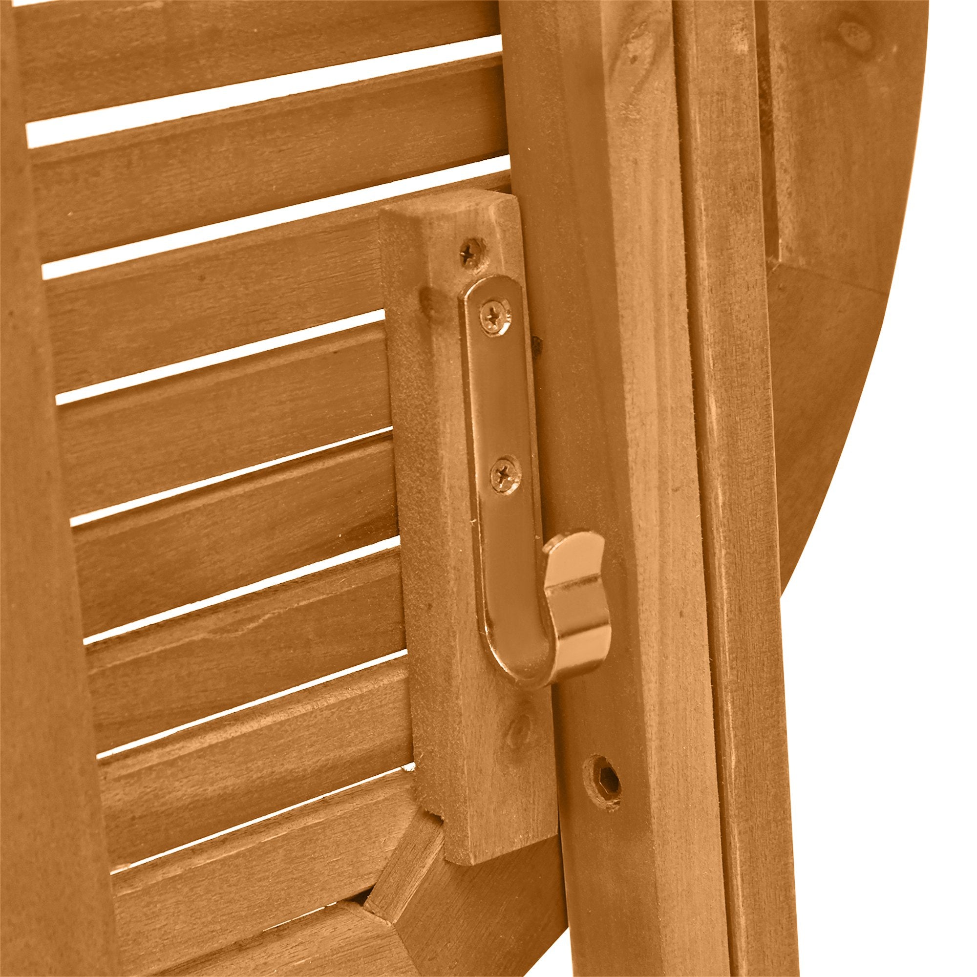 3 Piece Folding Patio Bistro Set Dining Table Set Table and 2 Chairs Acacia Wood