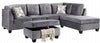 GREY SECTIONAL SOFA WITH OTTOMON - NEW ARRIVAL!