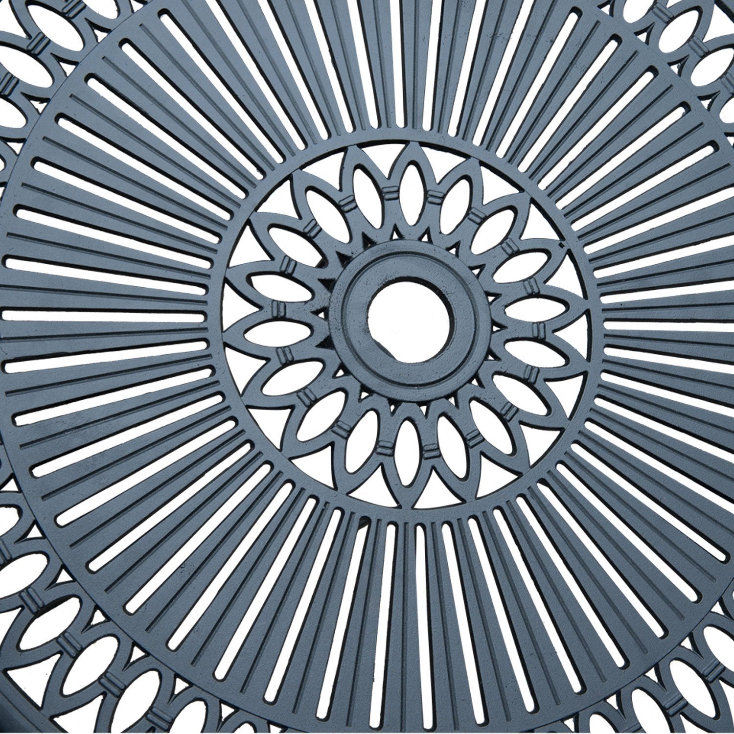 Garden Cast Aluminum Cafe Bistro Set Outdoor Furniture Table & Chairs