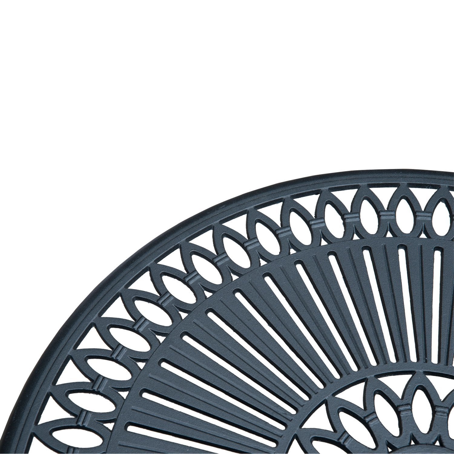 Garden Cast Aluminum Cafe Bistro Set Outdoor Furniture Table & Chairs