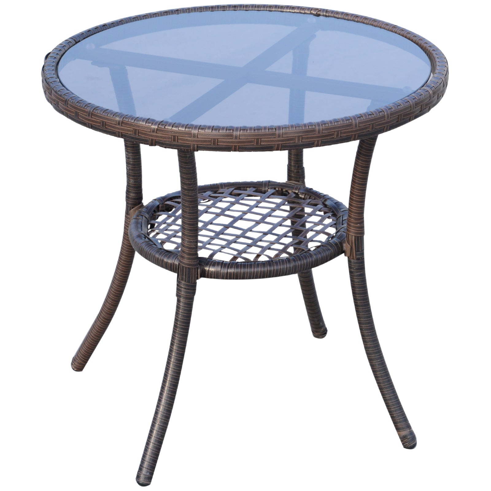 3pcs Garden Rocking Chair Set Outside Rocker Set Cushioned Seat