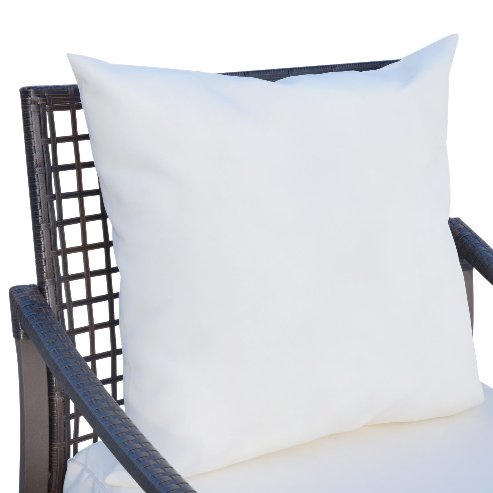 3pcs Garden Rocking Chair Set Outside Rocker Set Cushioned Seat