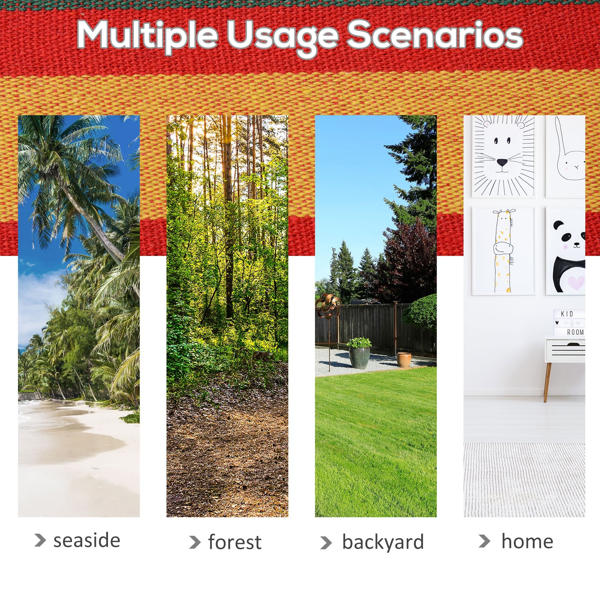 79"x40" Hammock Bed Swing Chair Lounge Garden Camping Hiking