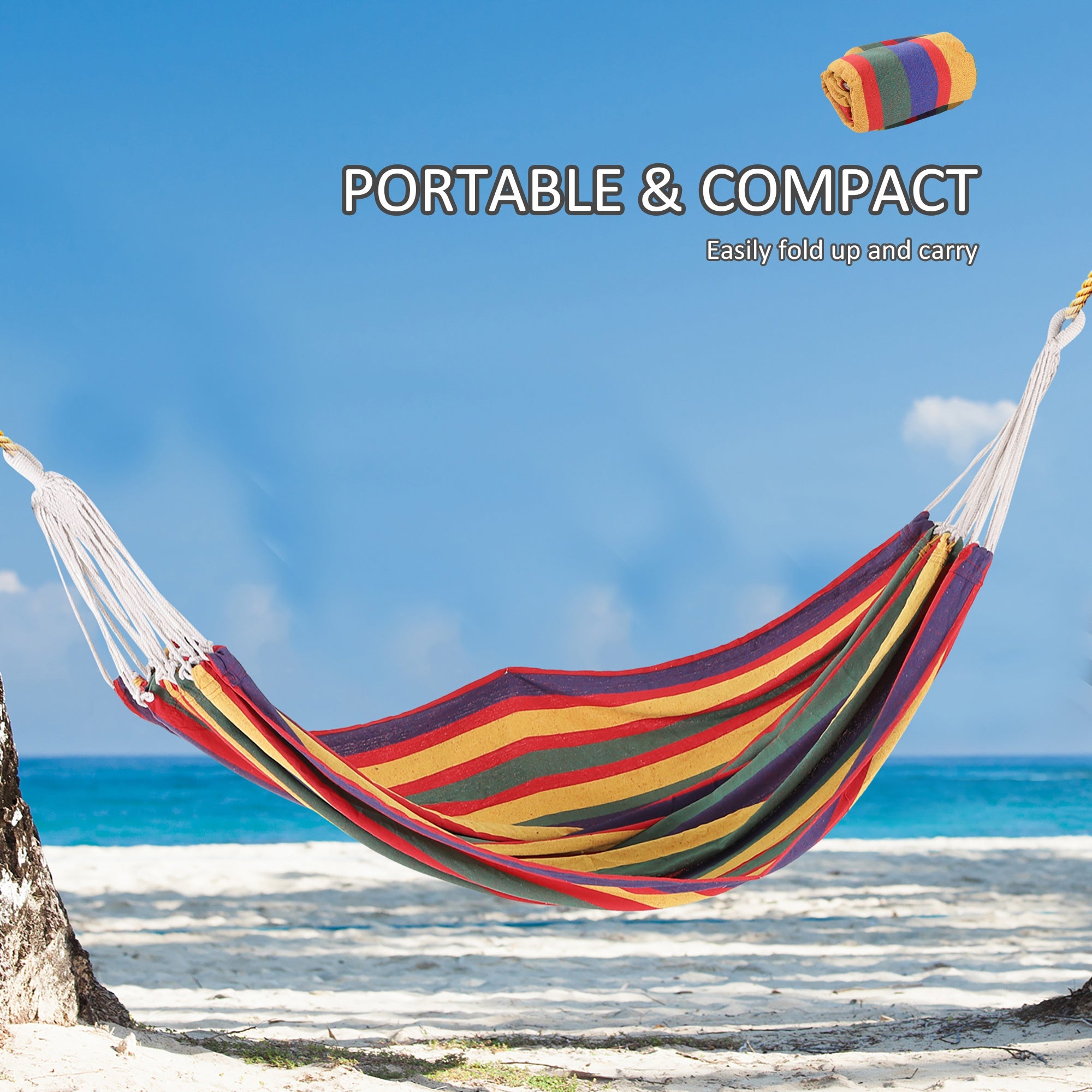 79"x40" Hammock Bed Swing Chair Lounge Garden Camping Hiking